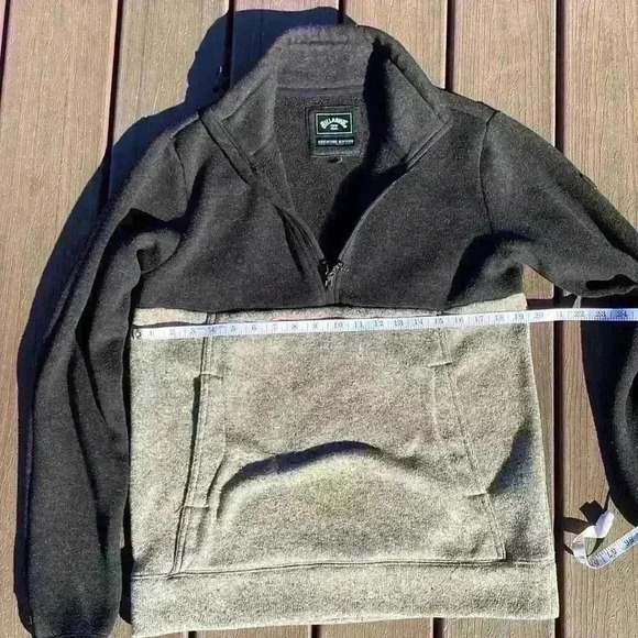 COPY - Billabong adventure division mens 1/4 zip pullover sweater with pockets … - Picture 9 of 11